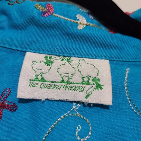Vintage The Quacker Factory Blue Beaded Jacket - Picture 11 of 14